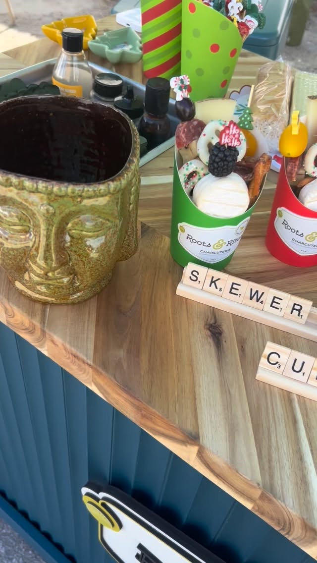 Milk Mart mobile charcuterie cart in action. Thanks to all who stopped by to see us! Such a fun event.